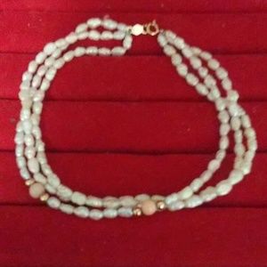 14k Coral Freshwater Pearl Bracelet